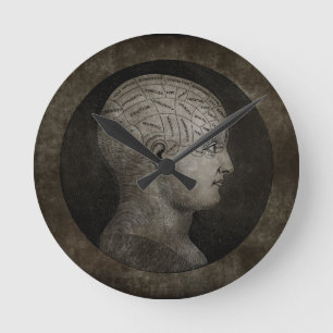 Bekymrad Phrenology tar tid på Rund Klocka