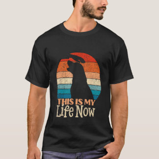 Bekymrad Retro Labrador Retriever Det här Är Mitt T Shirt