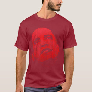 Bekymrad röd Obama TShirt Tröja