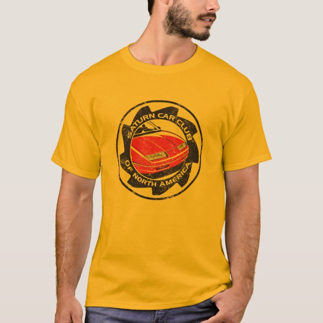 Bekymrad SCCNA logoed guld- T-tröja T Shirt (Framsida)