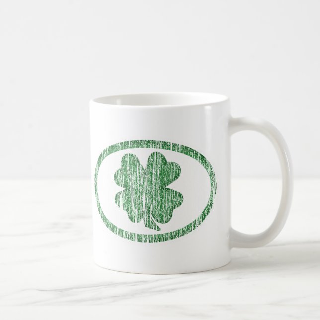 Bekymrad Shamrock Kaffemugg (Höger)