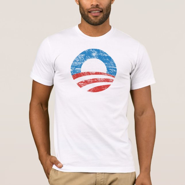 Bekymrad T-tröja för Obama nolla-logotyp Tröja (Framsida)