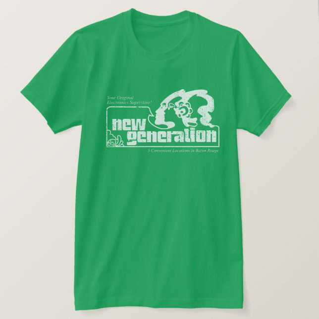 Bekymrad tee. "för ny generation" tee (Design framsida)