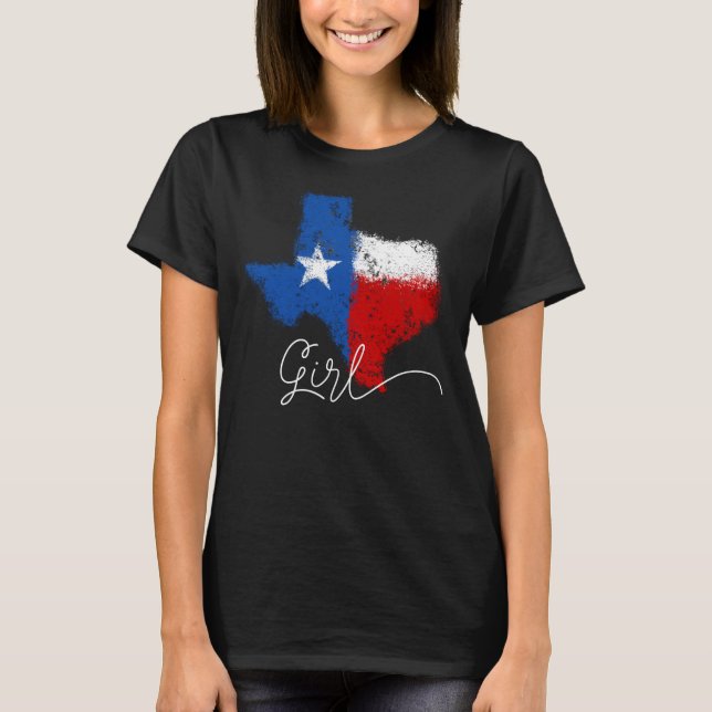 Bekymrad Texas flicka - T Shirt (Framsida)