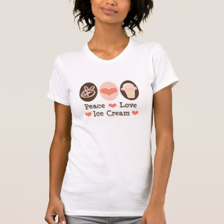 Bekymrad utslagsplats för fredkärlekglass t shirt