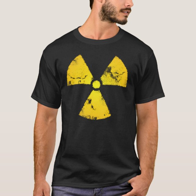 Bekymrad utstrålningssymbolT-tröja Tee Shirt (Framsida)