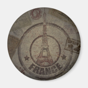 Bekymrad vintage resor magnet