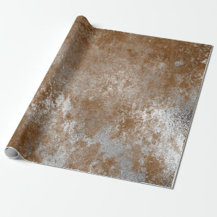 Bekymrade den rödbruna silverbruntet rostar sjale presentpapper