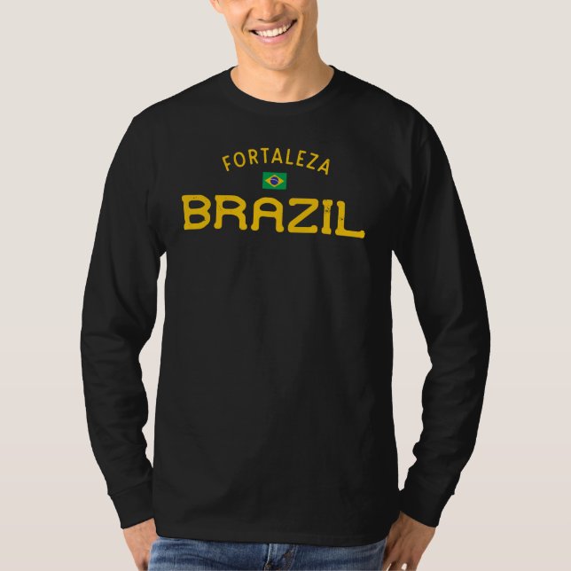 Bekymrade Fortaleza Brasilien T Shirt (Framsida)