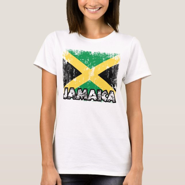 Bekymrade Jamaica - T Shirt (Framsida)