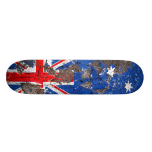 Bekymrade nationer - Australien (skateboarden) Mini Skateboard Bräda 18,7 Cm