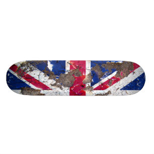 Bekymrade nationer - United Kingdom (skateboarden) Old School Skateboard Bräda 21,6 Cm