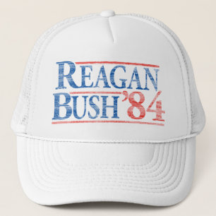Bekymrade Reagan Bush 'hatt för 84 kampanj Keps