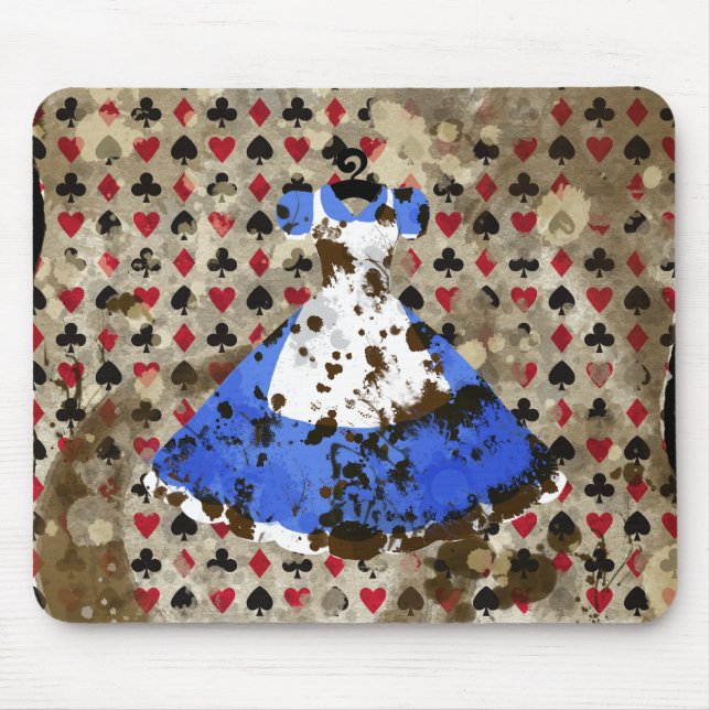 Bekymrat underlandAlice mönster Musmatta (Framsidan)