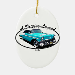 BEL AIR BLÅTT 1956 JULGRANSPRYDNAD KERAMIK