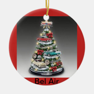 Bel Air julgran på en cirklaprydnad Julgransprydnad Keramik