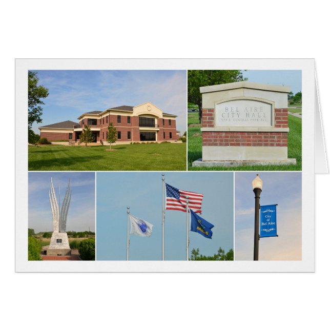 Bel Aire, Kansas, stadshus Hälsningskort (Framsidan Horizontal)
