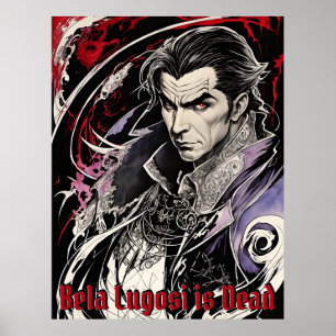 Bela Lugosi är död - Exquisite Retro Art Poster