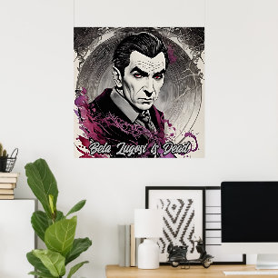 Bela Lugosi är död - Retro Art Poster