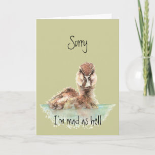 Belad Birthday Funny Arg Anka, Bird Kort