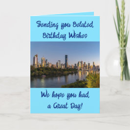 Belad födelsedag önskemål lägg till bild blå kort