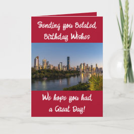 Belad födelsedag önskemål lägg till bild röd kort