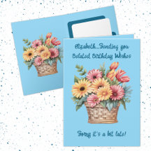 Belad födelsedag önskemål namn blå