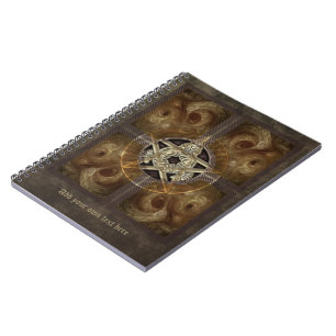 Belagd med tegel FractalPentacle Anteckningsbok