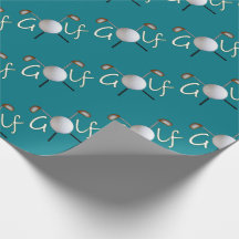 Belagd med tegel Golf som slår in papper