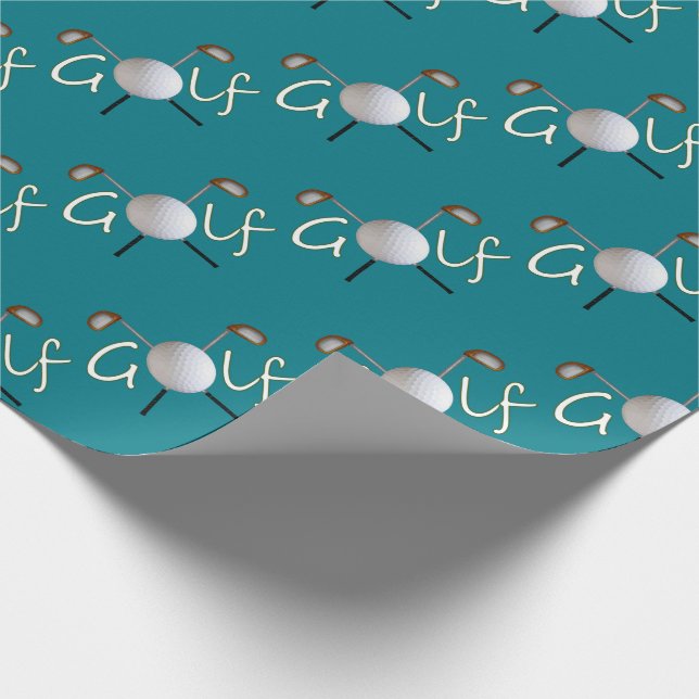 Belagd med tegel Golf som slår in papper Presentpapper (Hörn)