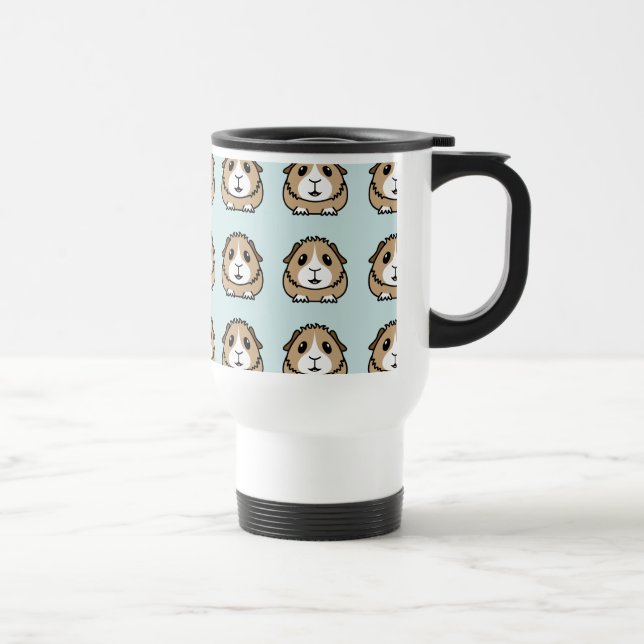 (Belagd med tegel) tecknadförsökskanintravel mug, Resemugg (Höger)