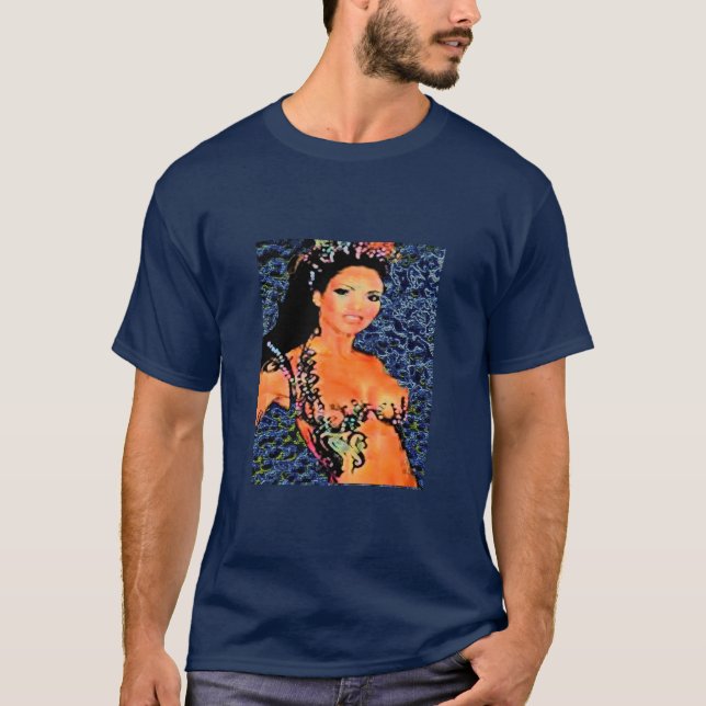 BELAGD MED TEGEL YEMAYA TEE SHIRT (Framsida)