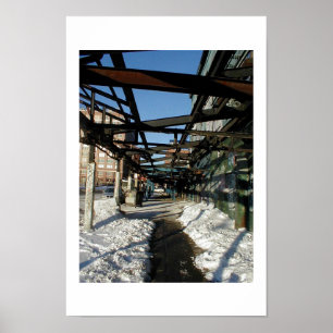 Belägen mitt emot nord poster
