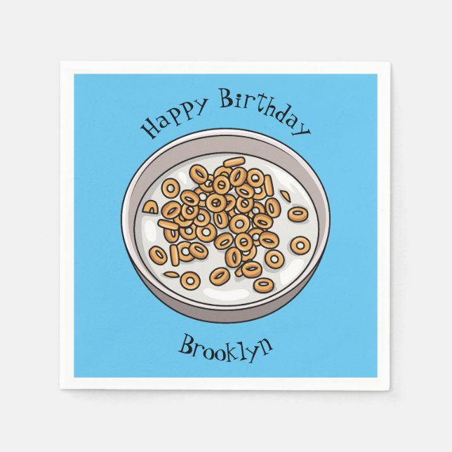 Belägg för tecknad av spannmål pappersservett (Framsidan)