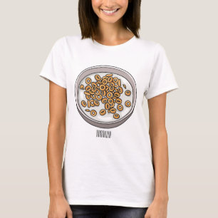 Belägg för tecknad av spannmål t shirt