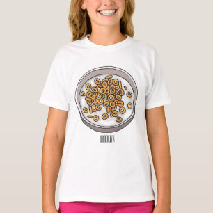 Belägg för tecknad av spannmål t shirt