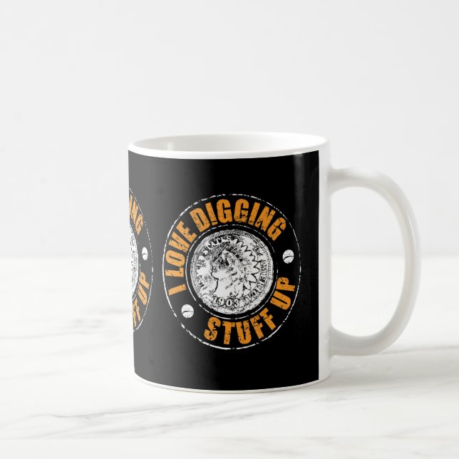 Belägga med metall avkänna muggen, för de som kaffemugg (Höger)