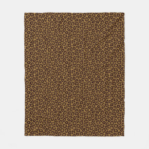 Belägga med tegel bakgrund med en leopardpäls fleecefilt
