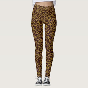 Belägga med tegel bakgrund med en leopardpäls leggings