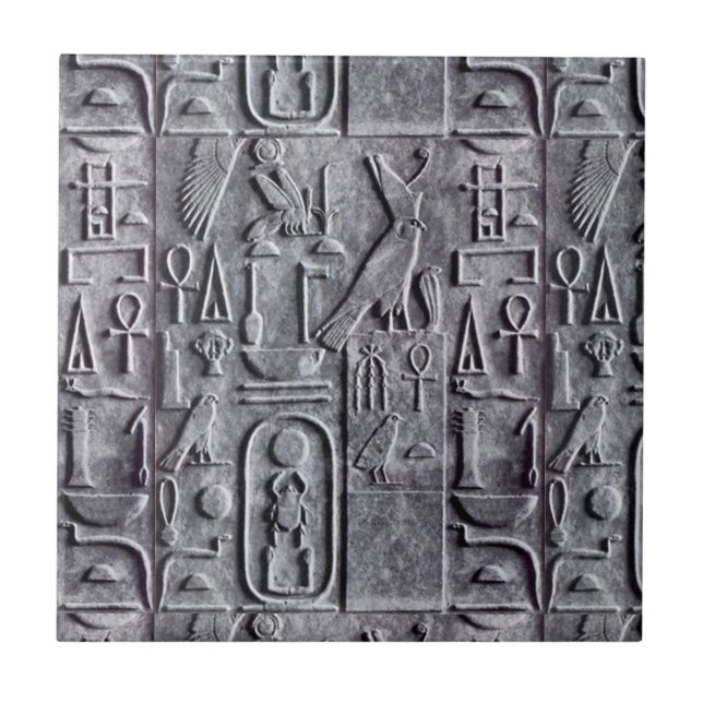Belägga med tegel den egyptiska kakelplatta (Framsidan)
