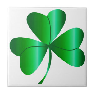 Belägga med tegel med den gröna shamrocken kakelplatta