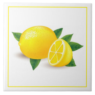 Belägga med tegel Trivet-Citroner Kakelplatta