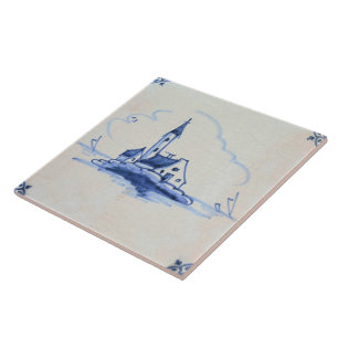 Belägger med tegel antikvariska Delft för Kakelplatta