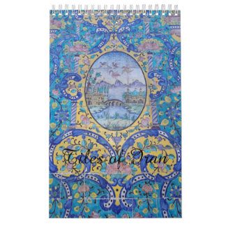 Belägger med tegel av Iran arkitektur Kalender