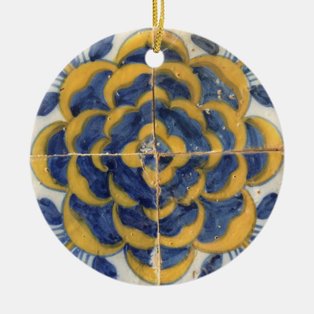 Belägger med tegel av Portugal personifierade den Julgransprydnad Keramik (Framsidan)