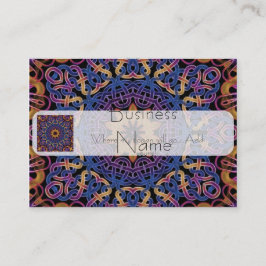 Belägger med tegel Celtic fnurror för blått och Visitkort