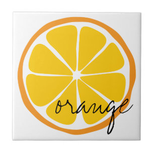 Belägger med tegel den citrusa orangen för kakelplatta
