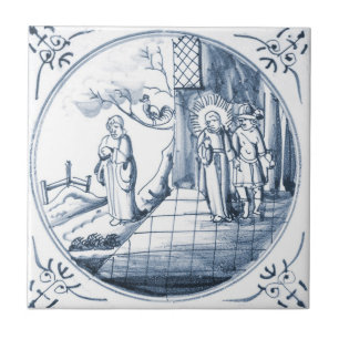 Belägger med tegel den keramiska bibliska designe kakelplatta