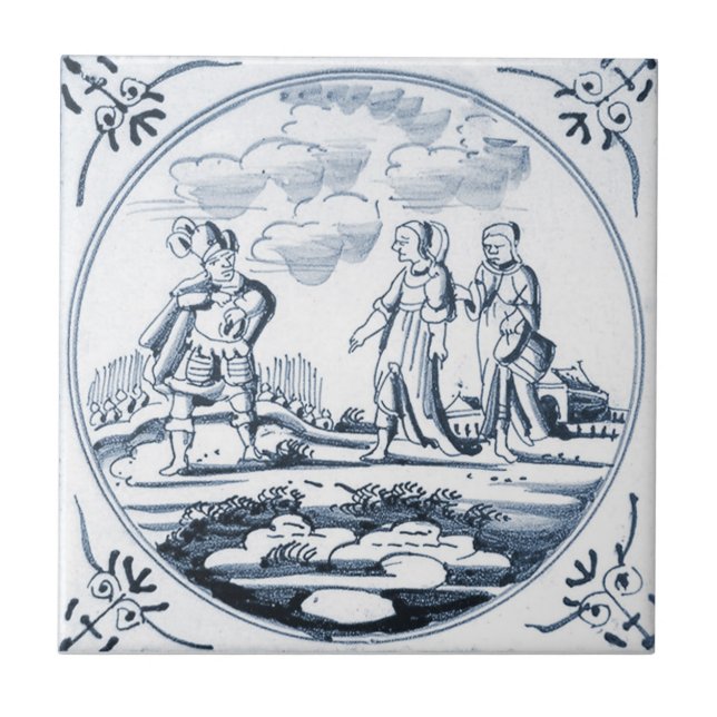 Belägger med tegel den keramiska bibliska designen kakelplatta (Framsidan)
