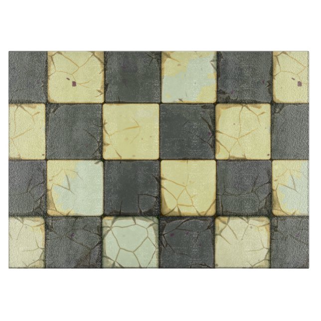 Belägger med tegel den Retro schackbrädet för (Framsidan)